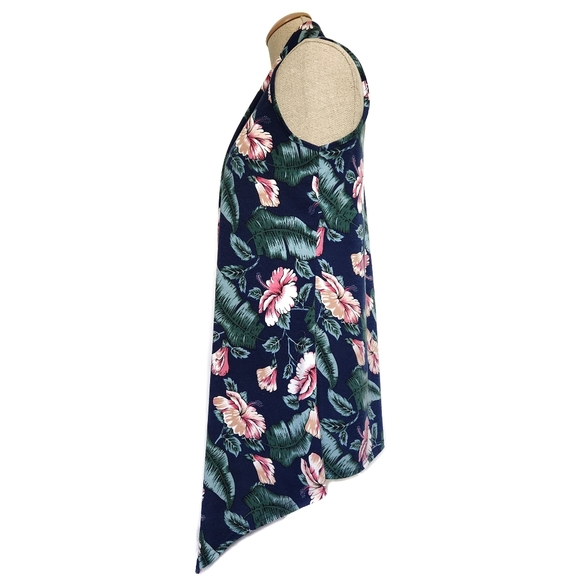 Urban Coco Floral High Low Kimono Vest Small - Picture 2 of 12